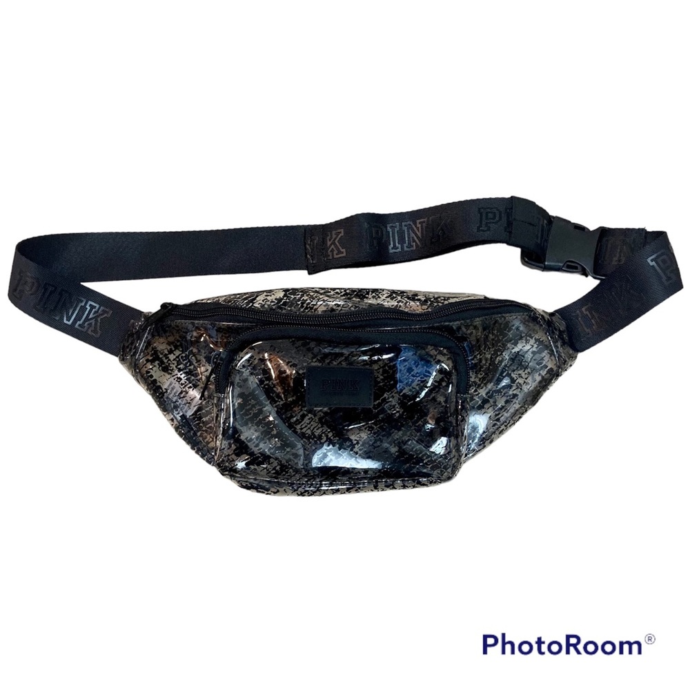 Pink By Victoria’s Secret Transparent Clear Reptile Fanny Waist Pack